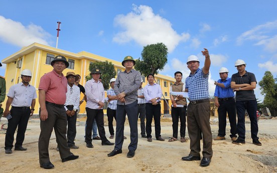 Giám đốc Công an tỉnh Thừa Thiên Huế kiểm tra tiến độ các công trình xây dựng trụ sở đơn vị