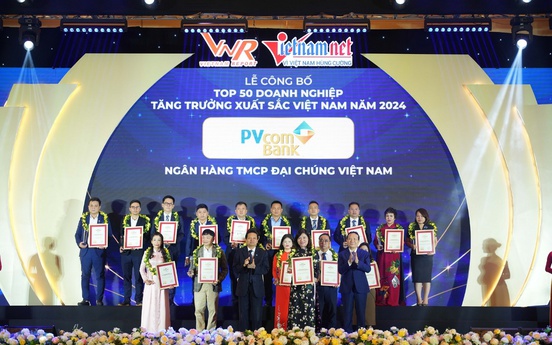 PVcomBank là doanh nghiệp phát triển nhanh nhất Việt Nam 2024