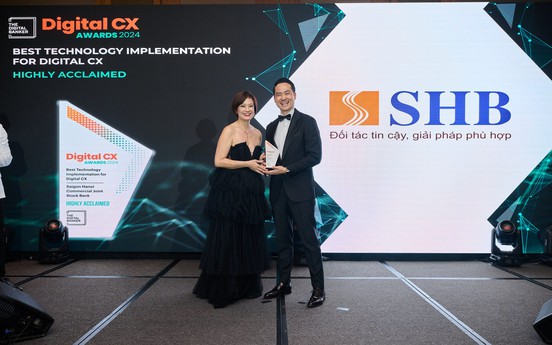 SHB là đại diện ngân hàng Việt Nam đầu tiên, duy nhất giành cú đúp giải thưởng tại Digital CX AWARDS 2024