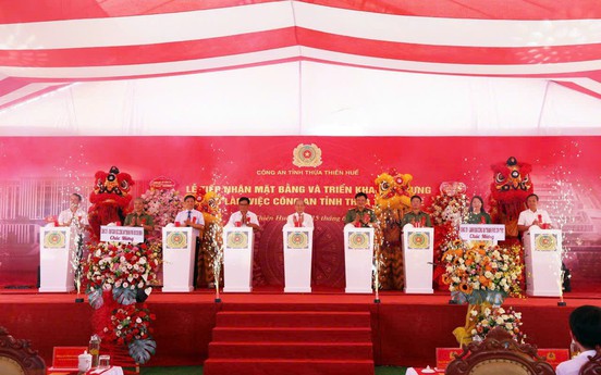 Công an tỉnh Thừa Thiên Huế nhận mặt bằng và triển khai xây dựng cơ sở làm việc mới