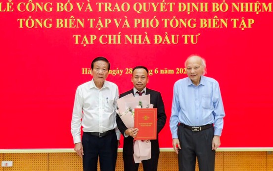 Nhà báo Phạm Đức Sơn được bổ nhiệm giữ chức vụ Tổng Biên tập Tạp chí Nhà đầu tư