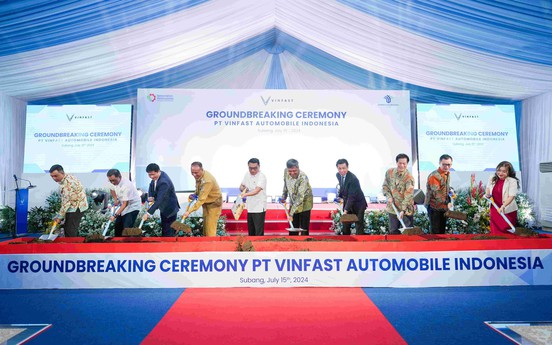 Vinfast chính thức động thổ nhà máy lắp ráp xe điện tại Indonesia