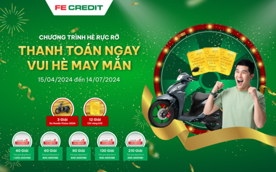 Chào hè rực rỡ cùng FE CREDIT: Đã tìm thấy chủ nhân chiếc Honda Vision đầu tiên