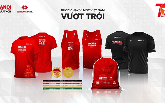 Giải Marathon Quốc tế Hà Nội Techcombank ra mắt bộ vật phẩm phiên bản đặc biệt kỷ niệm 70 năm Giải phóng Thủ đô