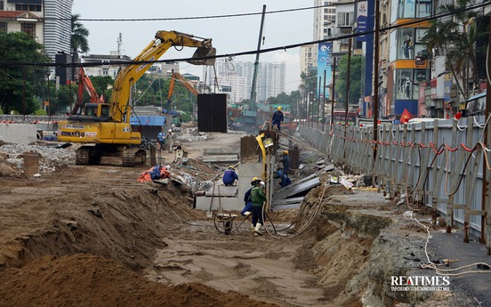 Hà Nội: Hầm chui Giải Phóng - Kim Đồng dần thành hình