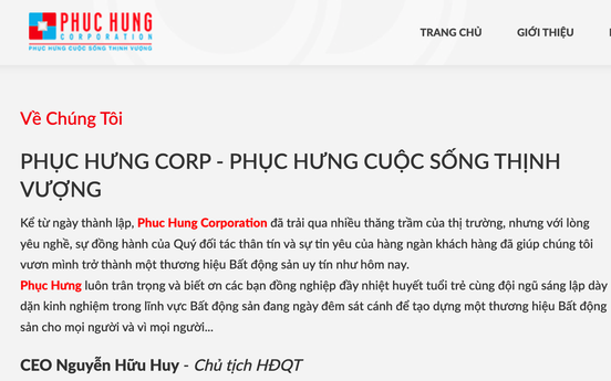 Thanh Hóa: Phục Hưng Corp vừa bị cưỡng chế thuế và "số phận" loạt pháp nhân liên quan ông Nguyễn Hữu Huy