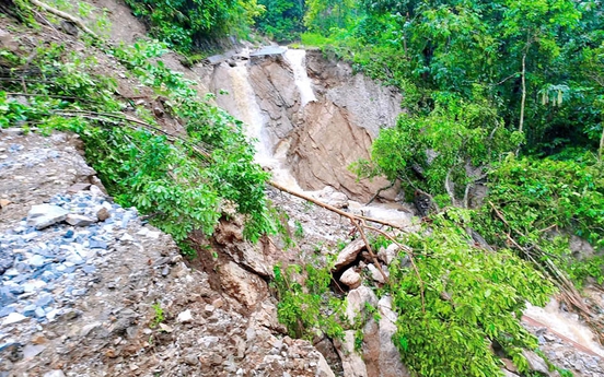 Hà Giang: Mưa lũ gây thiệt hại khoảng 80,5 tỷ đồng, sạt lở gây chia cắt xã Nà Khương (Quang Bình)