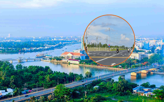 Thông xe đường vành đai sân bay hơn 137 tỷ tại TP sụt lún nhanh nhất ĐBSCL