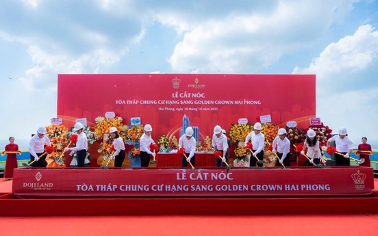 Golden Crown Hai Phong chính thức cất nóc, khẳng định vị thế biểu tượng phố Cảng