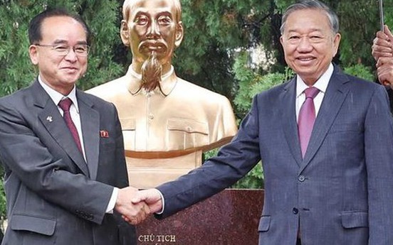 Tổng Bí thư Tô Lâm dự Lễ khánh thành tượng Chủ tịch Hồ Chí Minh tại Triều Tiên