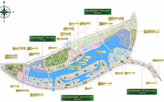 Tổng quan quy hoạch và cấu trúc 4 phân khu Vinhomes Green Paradise Cần Giờ
