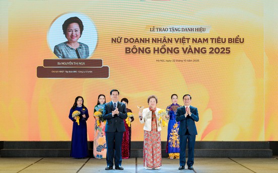 Chủ tịch Tập đoàn BRG lần thứ 6 được vinh danh
TOP 10 “Nữ doanh nhân Việt Nam tiêu biểu - Bông hồng Vàng 2025”