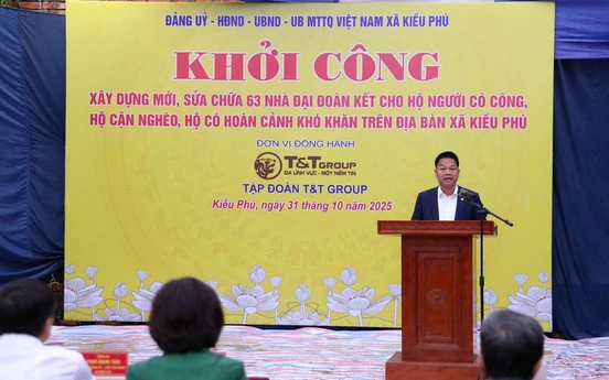 T&T Group tài trợ 13 tỷ đồng xây Nhà Đại đoàn kết và hệ thống camera an ninh tại xã Kiều Phú (Hà Nội)
