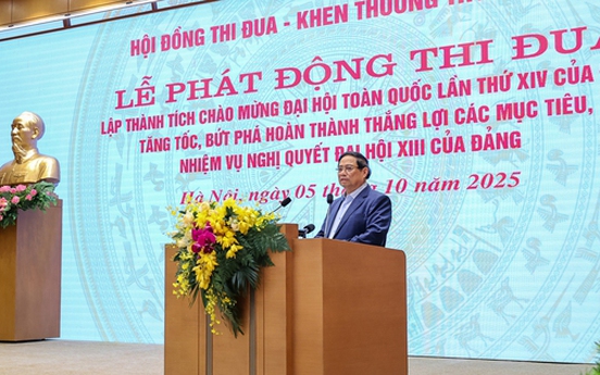 Thủ tướng phát động đợt thi đua cao điểm lập thành tích chào mừng Đại hội XIV của Đảng