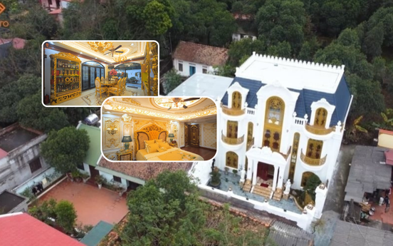 Căn biệt thự dát vàng giữa lòng Kinh Bắc: Không gian 370m2 như châu Âu thu nhỏ, giường ngủ mạ vàng như cung điện xưa