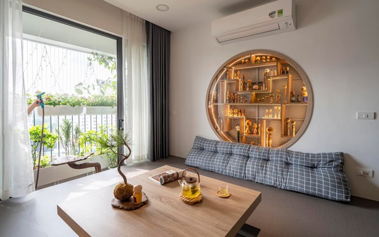 Chi 350 triệu cải tạo căn hộ 103m2, gia chủ biến nhà thành 'resort Nhật Bản' giữa Hà Nội
