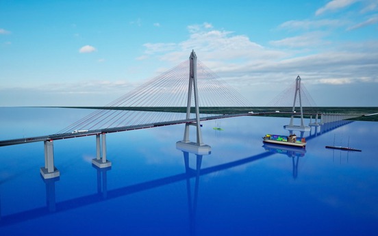 Cầu dây văng lớn thứ 2 Việt Nam có bóng dáng của Đèo Cả nỗ lực về đích