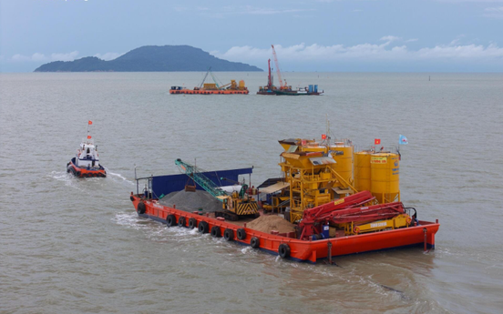 Hiện trạng công trình 100.000 tỷ sở hữu cầu vượt biển dài nhất cả nước, đứng thứ 3 Đông Nam Á sau 3 tháng khởi công