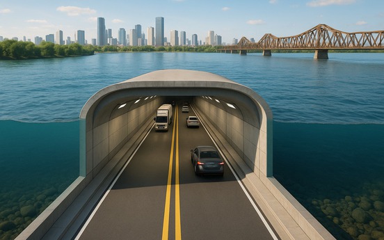 Chỉ một năm nữa, đơn vị hành chính cấp tỉnh loại đặc biệt của Việt Nam sẽ có hầm đường bộ vượt sông, vốn đầu tư gần 47.000 tỷ