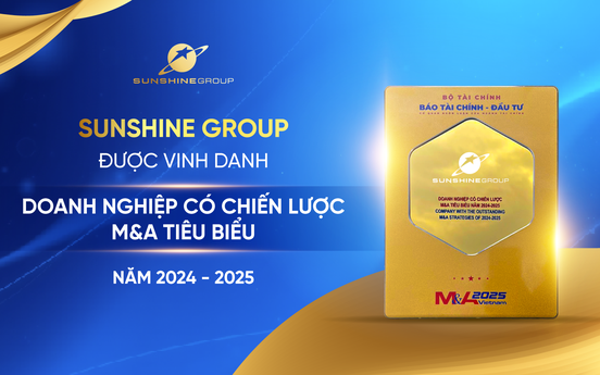 Sunshine Group được vinh danh "Doanh nghiệp có chiến lược M&A tiêu biểu năm 2024 - 2025" tại Diễn đàn M&A Việt Nam