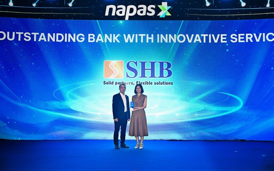 SHB nhận giải Ngân hàng xuất sắc về đổi mới sáng tạo, thúc đẩy tương lai thanh toán không tiền mặt