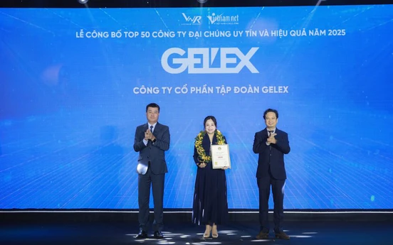 GELEX thuộc TOP 50 Công ty đại chúng uy tín và hiệu quả năm 2025