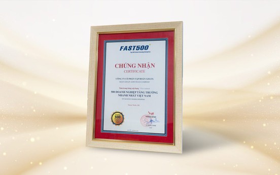 GELEX lần thứ 3 lọt top 50 doanh nghiệp tăng trưởng xuất sắc Việt Nam