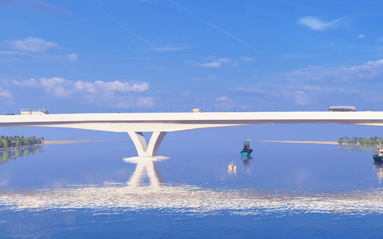 Cây cầu vượt sông Hồng 4.900 tỷ nối Hà Nội với Hưng Yên, thay thế bến phà huyết mạch trong kháng chiến sẽ hoàn thành vào năm 2027