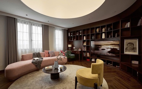 Bên trong căn biệt thự mang hồn Kinh Bắc với kiến trúc Đông Dương