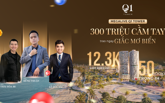 Sức hút Q1 Tower trong phiên Megalive đầu tiên phân khúc căn hộ nghỉ dưỡng