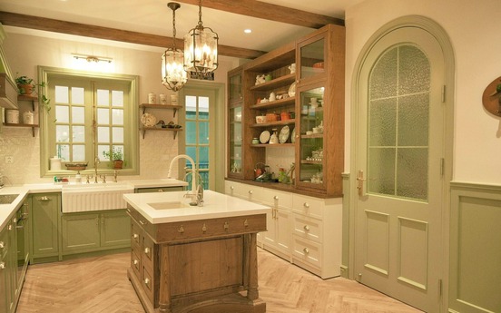 Căn bếp cottagecore đậm chất châu Âu giữa đời sống hiện đại