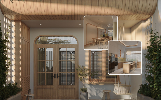 Sống chậm và chữa lành trong căn hộ mang đậm phong cách Japandi giữa làng quê