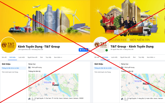 Cảnh giác trước chiêu trò giả mạo tuyển dụng T&T Group trên mạng xã hội để lừa đảo