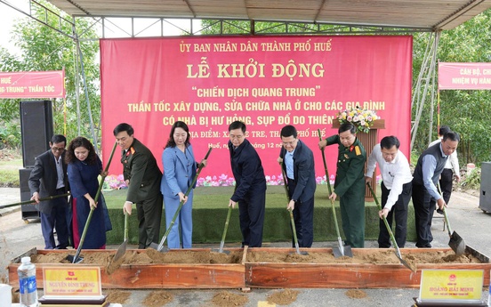 TP. Huế: Triển khai “Chiến dịch Quang Trung" - thần tốc xây dựng lại, sửa chữa nhà ở bị hư hại do thiên tai