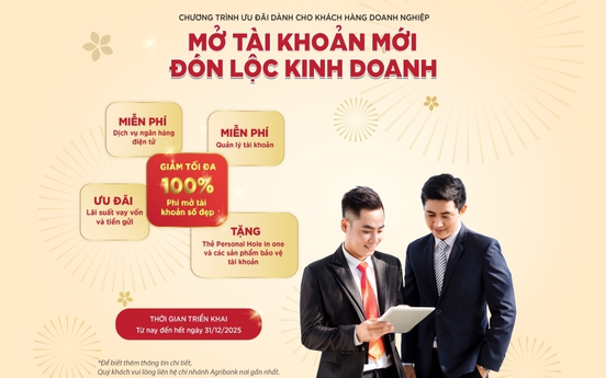 Doanh nghiệp “Mở tài khoản mới – Đón lộc kinh doanh” cùng Agribank