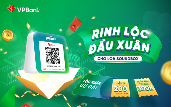 VPBank tặng loa thông báo biến động số dư nhân dịp đầu xuân