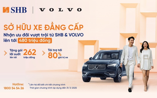 SHB cung cấp gói ưu đãi đặc quyền cho khách hàng cao cấp vay mua xe Volvo