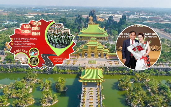 Khu du lịch 6.000 tỷ lớn nhất Đông Nam Á do vợ chồng bà Nguyễn Phương Hằng làm chủ 'chơi lớn' với ưu đãi khủng đúng dịp đại lễ của dân tộc