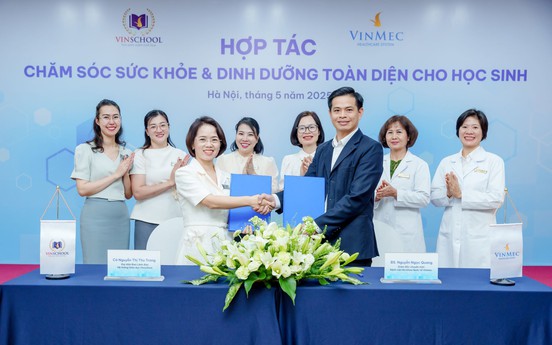Vinschool và Vinmec ký thỏa thuận hợp tác toàn diện, nâng chuẩn chăm sóc sức khỏe mầm non cho hơn 15.000 học sinh