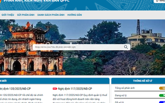 Trước 20/6, hoàn thành tích hợp Hệ thống tiếp nhận, xử lý phản ánh, kiến nghị về VBQPPL với Cổng TTĐT bộ, ngành, địa phương