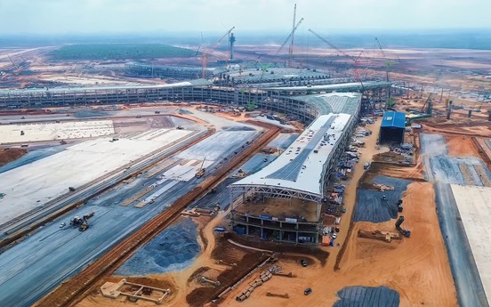 Siêu sân bay của Việt Nam thi công thần tốc, nhiều hạng mục đã thành hình hài rõ nét