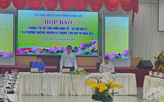 Long An: Tốc độ tăng trưởng kinh tế (GRDP) 6 tháng đầu năm 2025 đạt 8,34%
