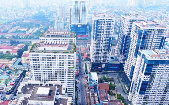 Con đường dài 1,1km "gánh" 20 toà chung cư ở Hà Nội đang được mở rộng