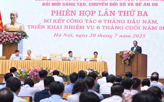 Thủ tướng chủ trì phiên họp Ban Chỉ đạo về khoa học công nghệ, đổi mới sáng tạo, chuyển đổi số