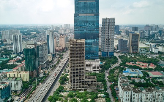 Tháp nghìn tỷ ‘trơ xương’ kế bên tòa nhà chọc trời cao nhất Hà Nội vào tầm ngắm của thanh tra