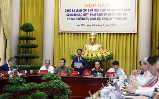 Công bố Lệnh của Chủ tịch nước về 15 luật, 1 pháp lệnh vừa được thông qua