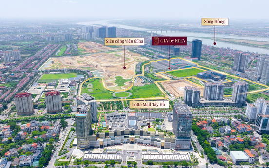 “Siết” quỹ đất ven sông Hồng, GIA by KITA khẳng định vị thế đắt giá