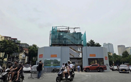 Lộ hình hài quảng trường Đông Kinh Nghĩa Thục sau phá bỏ tòa "Hàm cá mập"