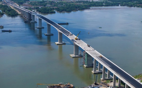 3 ngày nữa, cây cầu lớn nhất trên tuyến vành đai hơn 75.000 tỷ chính thức thông xe