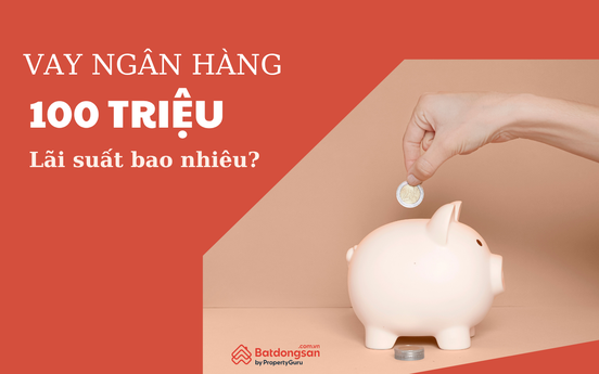 Vay 100 triệu ngân hàng lãi suất bao nhiêu hiện nay